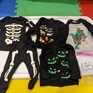 3/$15 baby boys or girls Halloween 12M bundle lot shirts matching set costume